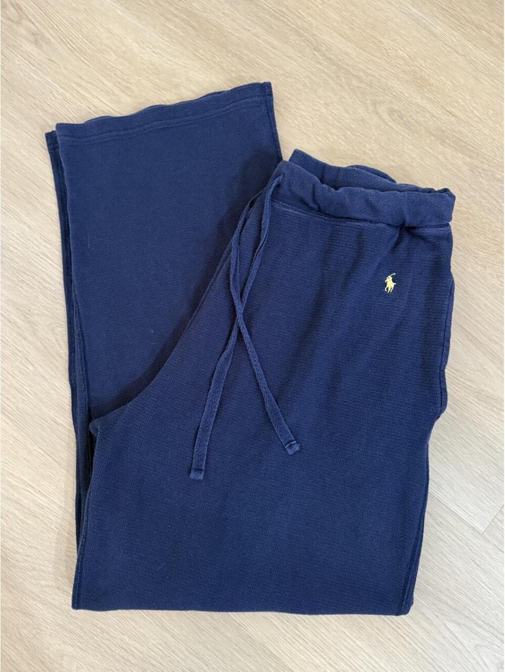 Polo Ralph Lauren Mercerized Cotton Pajama Pants Cruise Navy Size Large
